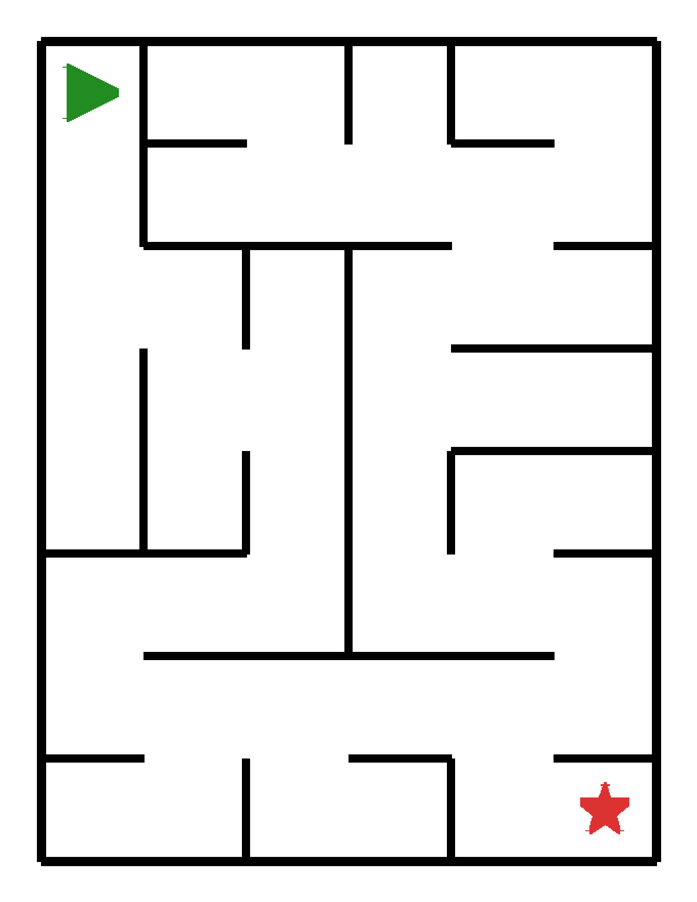 Labyrinth-Rätsel Labyrinth (mittel) für Kindergarten aus der Kategorie Labyrinth - kostenlos ausdrucken