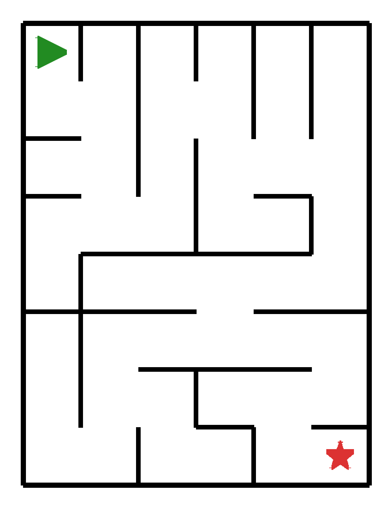 Labyrinth-Rätsel Labyrinth (mittel) für Kindergarten aus der Kategorie Labyrinth - kostenlos ausdrucken