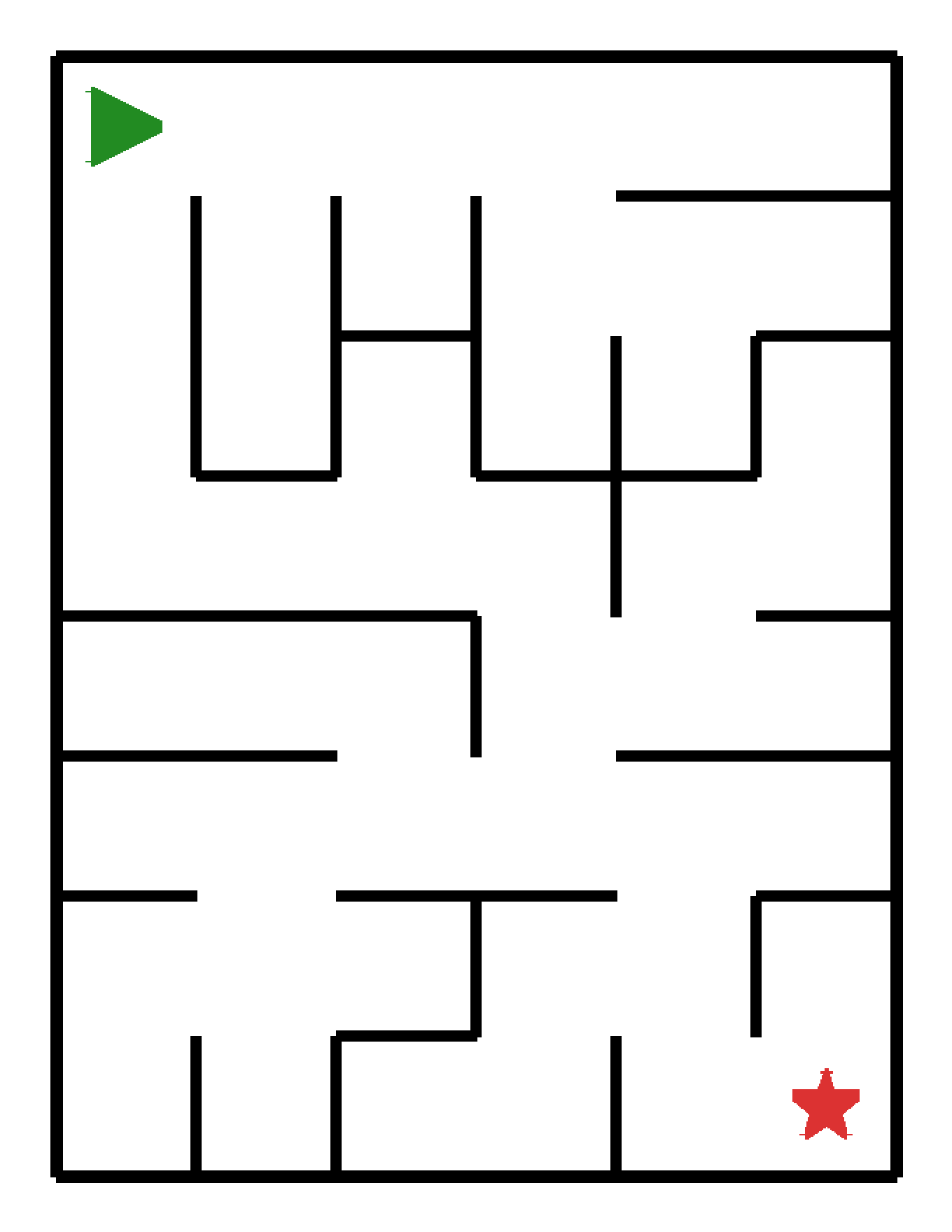 Labyrinth-Rätsel Labyrinth (mittel) für Kindergarten aus der Kategorie Labyrinth - kostenlos ausdrucken