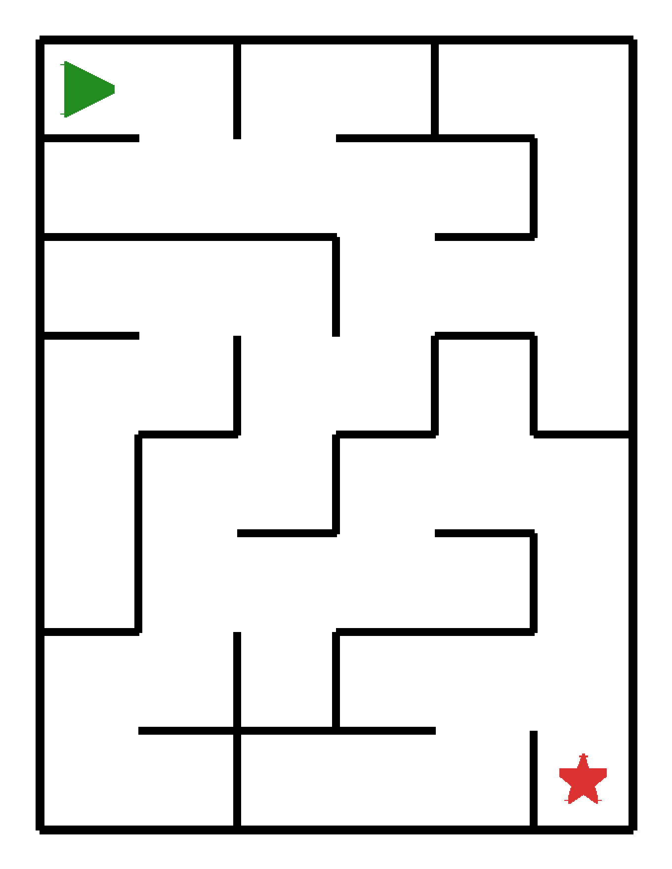 Labyrinth-Rätsel Labyrinth (mittel) für Kindergarten aus der Kategorie Labyrinth - kostenlos ausdrucken