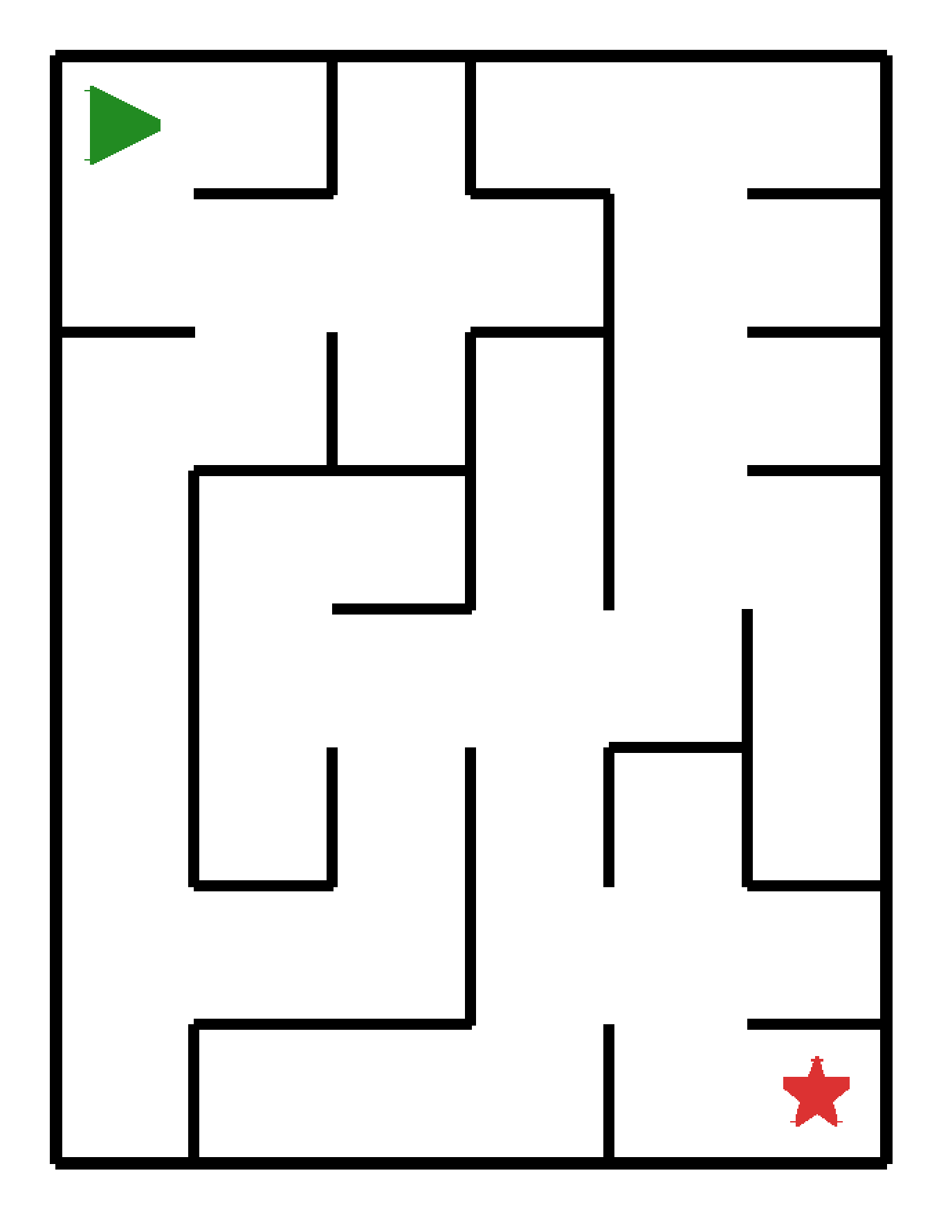Labyrinth-Rätsel Labyrinth (mittel) für Kindergarten aus der Kategorie Labyrinth - kostenlos ausdrucken
