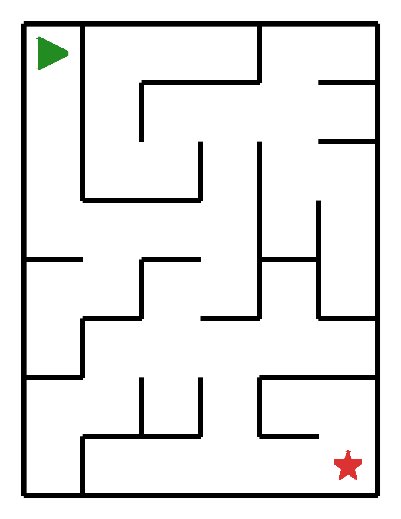 Labyrinth-Rätsel Labyrinth (mittel) für Kindergarten aus der Kategorie Labyrinth - kostenlos ausdrucken