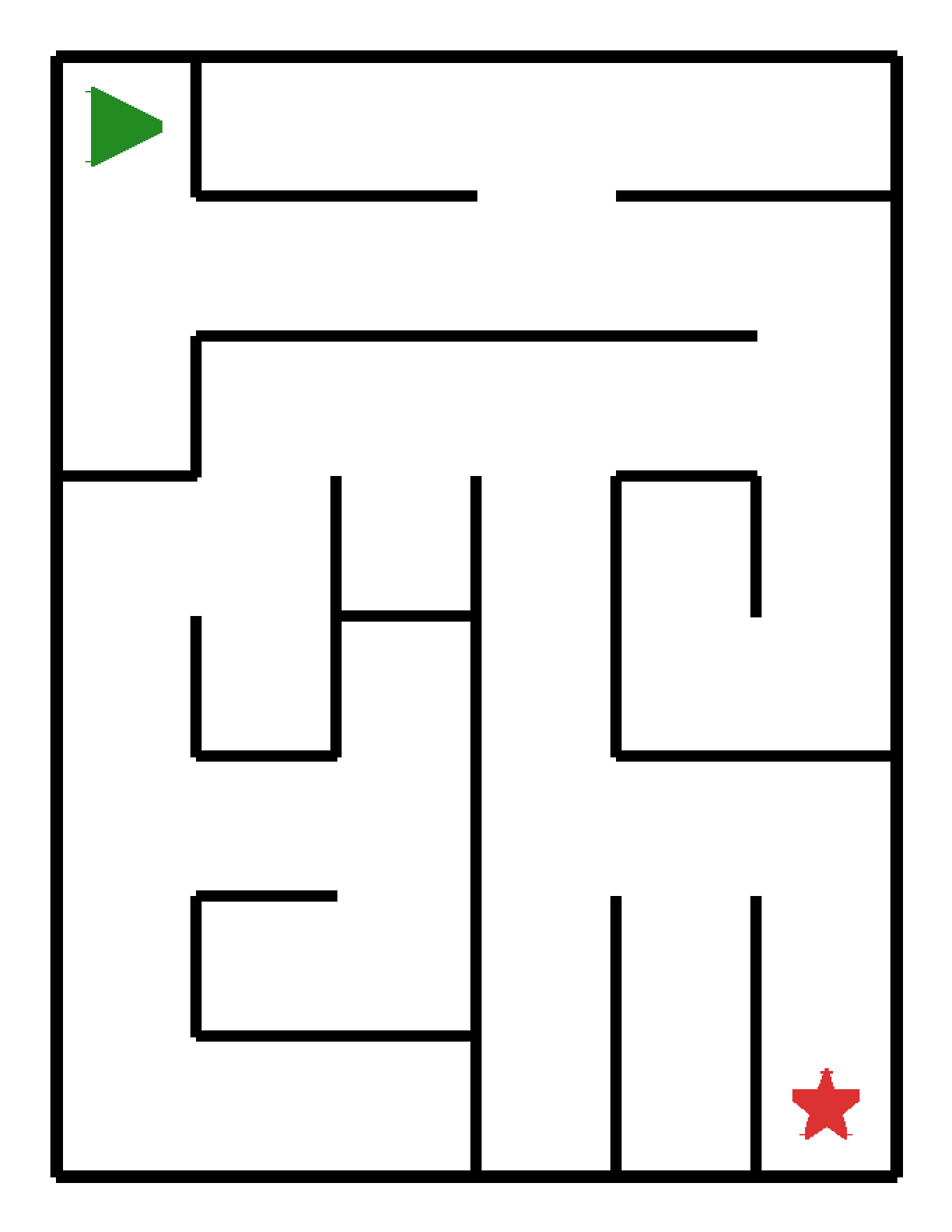 Labyrinth-Rätsel Labyrinth (mittel) für Kindergarten aus der Kategorie Labyrinth - kostenlos ausdrucken