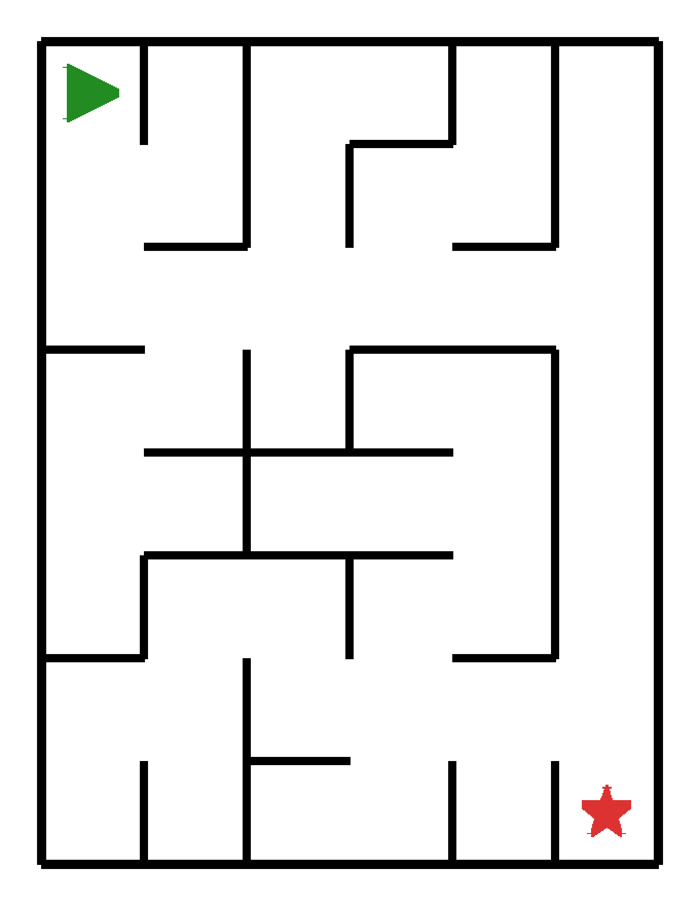 Labyrinth-Rätsel Labyrinth (mittel) für Kindergarten aus der Kategorie Labyrinth - kostenlos ausdrucken