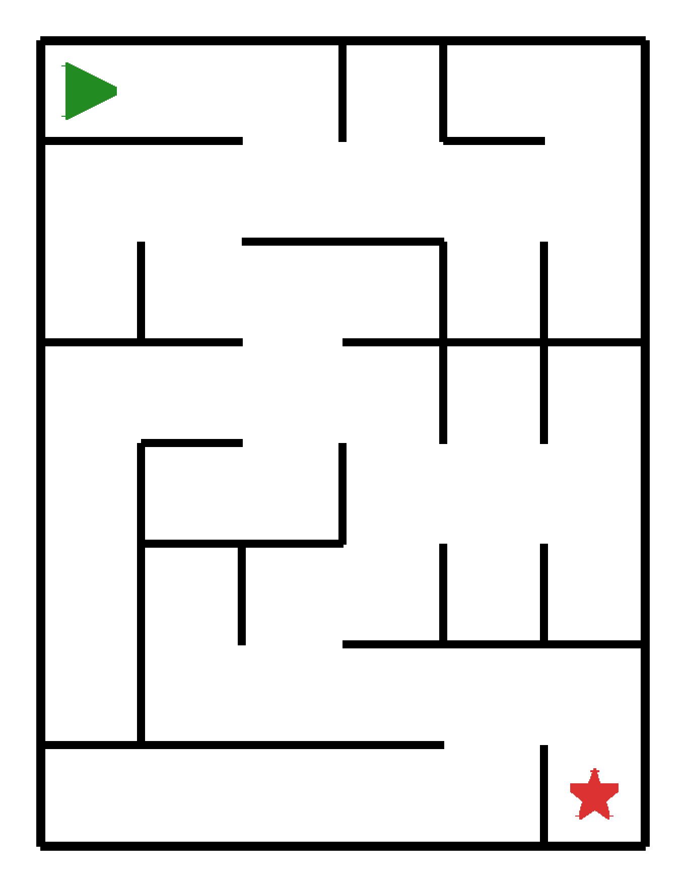 Labyrinth-Rätsel Labyrinth (mittel) für Kindergarten aus der Kategorie Labyrinth - kostenlos ausdrucken