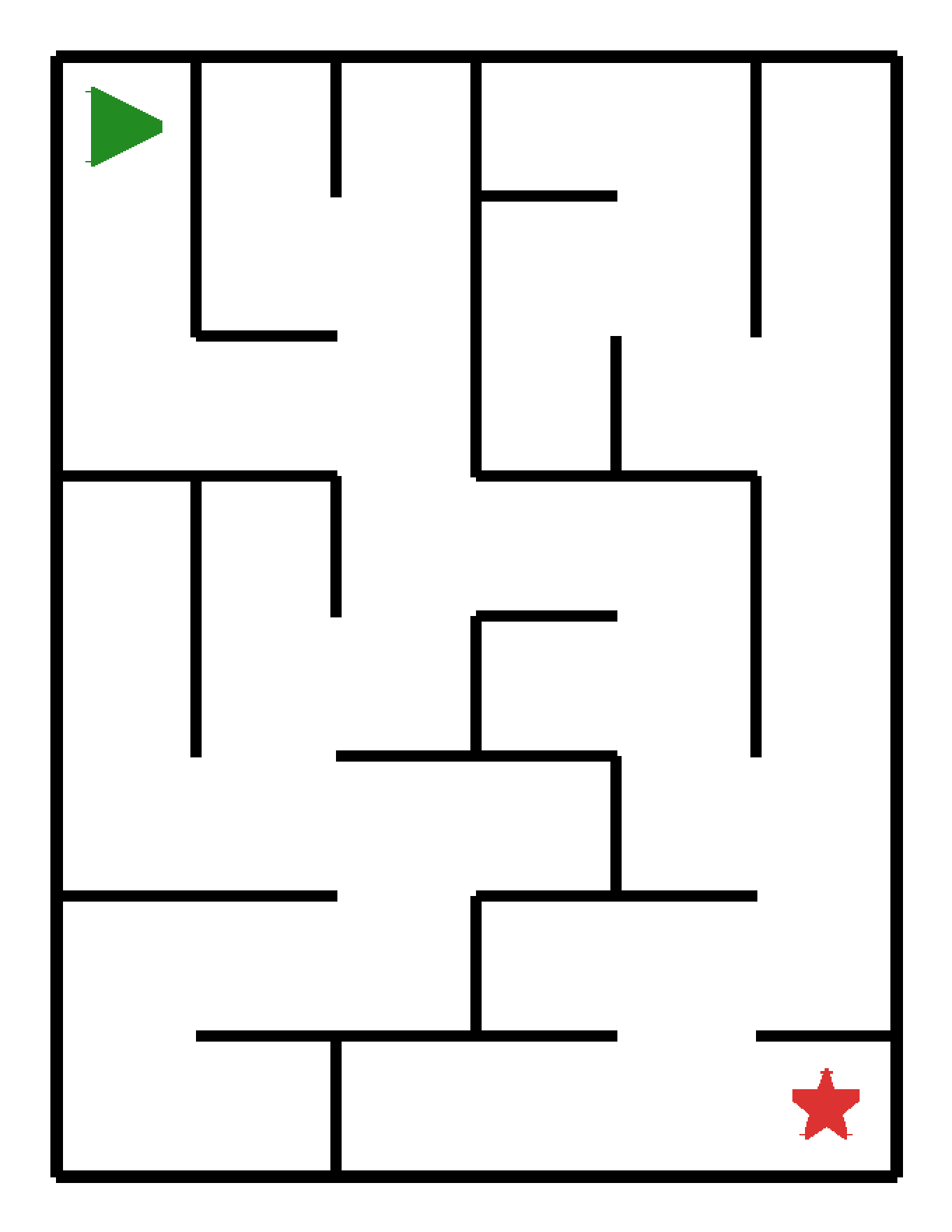 Labyrinth-Rätsel Labyrinth (mittel) für Kindergarten aus der Kategorie Labyrinth - kostenlos ausdrucken