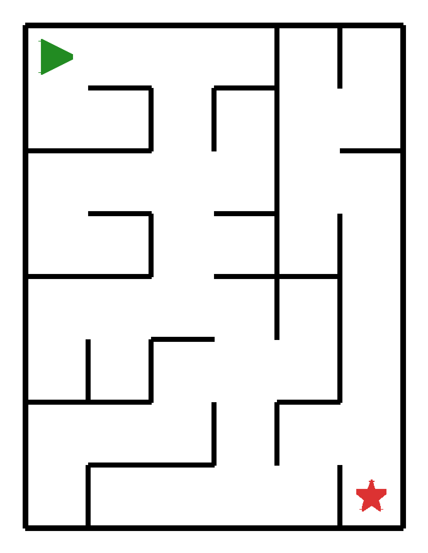 Labyrinth-Rätsel Labyrinth (mittel) für Kindergarten aus der Kategorie Labyrinth - kostenlos ausdrucken