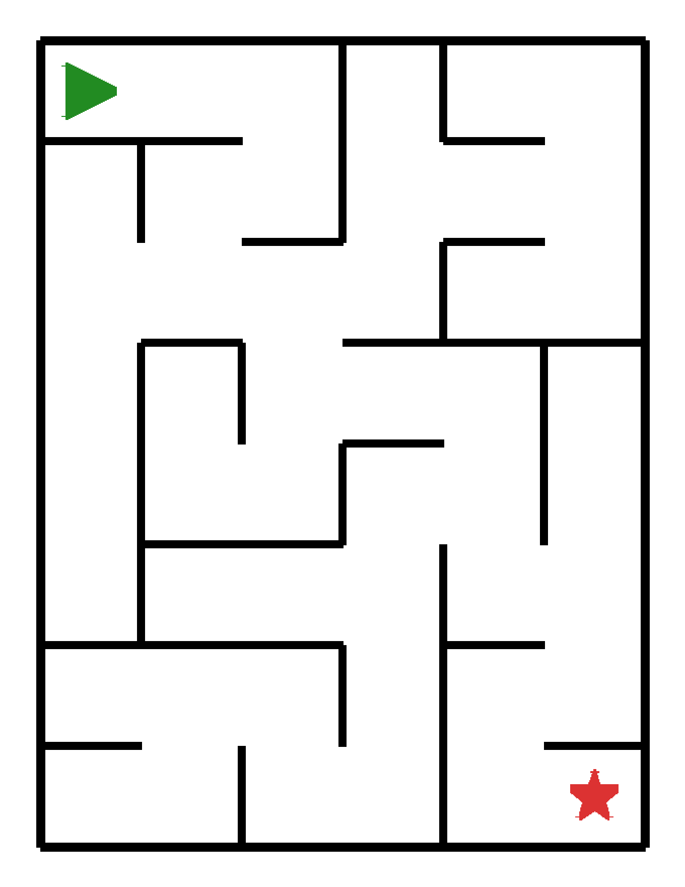 Labyrinth-Rätsel Labyrinth (mittel) für Kindergarten aus der Kategorie Labyrinth - kostenlos ausdrucken