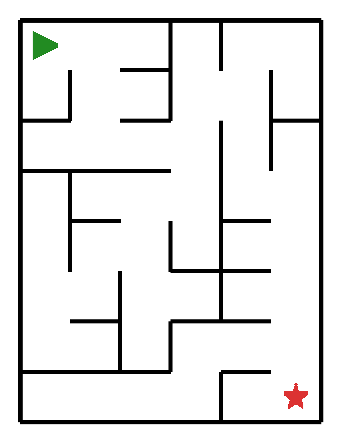 Labyrinth-Rätsel Labyrinth (mittel) für Kindergarten aus der Kategorie Labyrinth - kostenlos ausdrucken