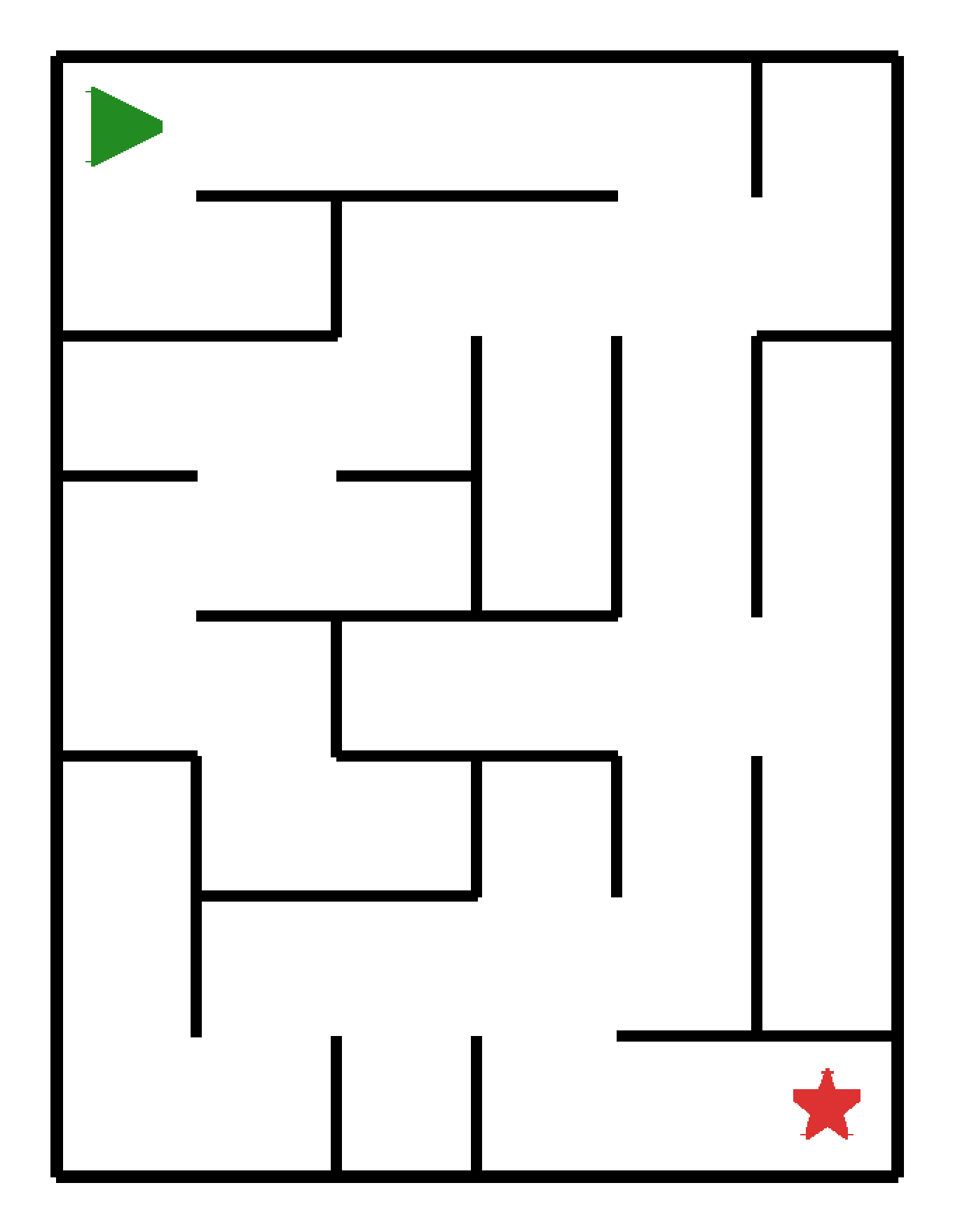 Labyrinth-Rätsel Labyrinth (mittel) für Kindergarten aus der Kategorie Labyrinth - kostenlos ausdrucken