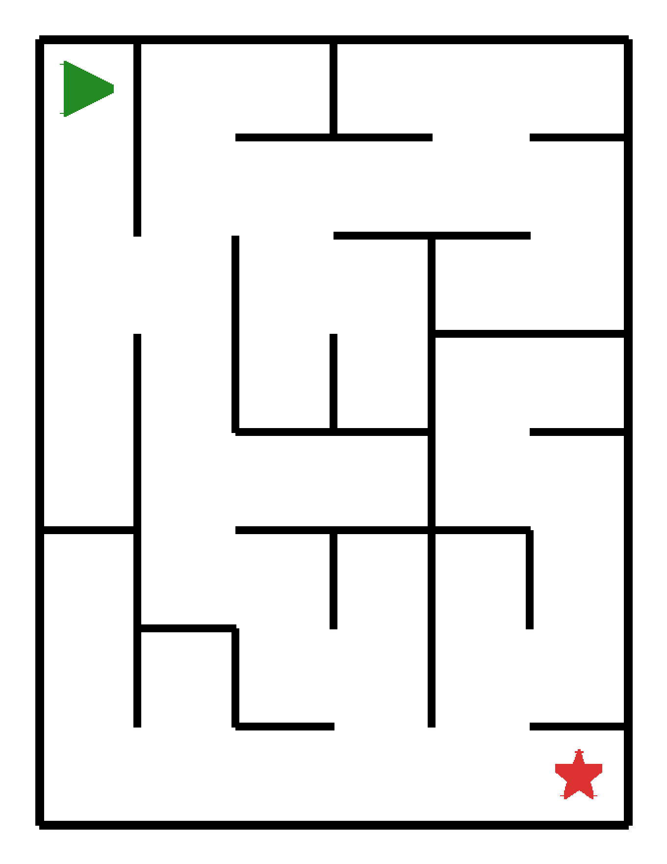 Labyrinth-Rätsel Labyrinth (mittel) für Kindergarten aus der Kategorie Labyrinth - kostenlos ausdrucken