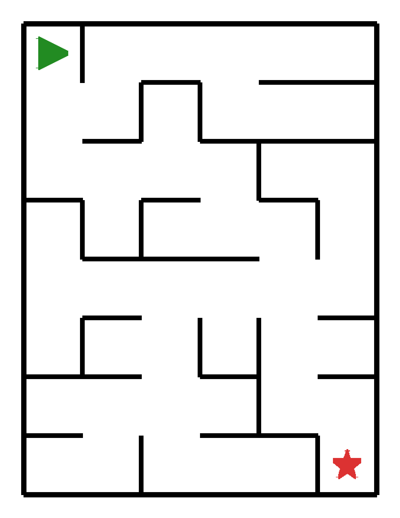 Labyrinth-Rätsel Labyrinth (mittel) für Kindergarten aus der Kategorie Labyrinth - kostenlos ausdrucken