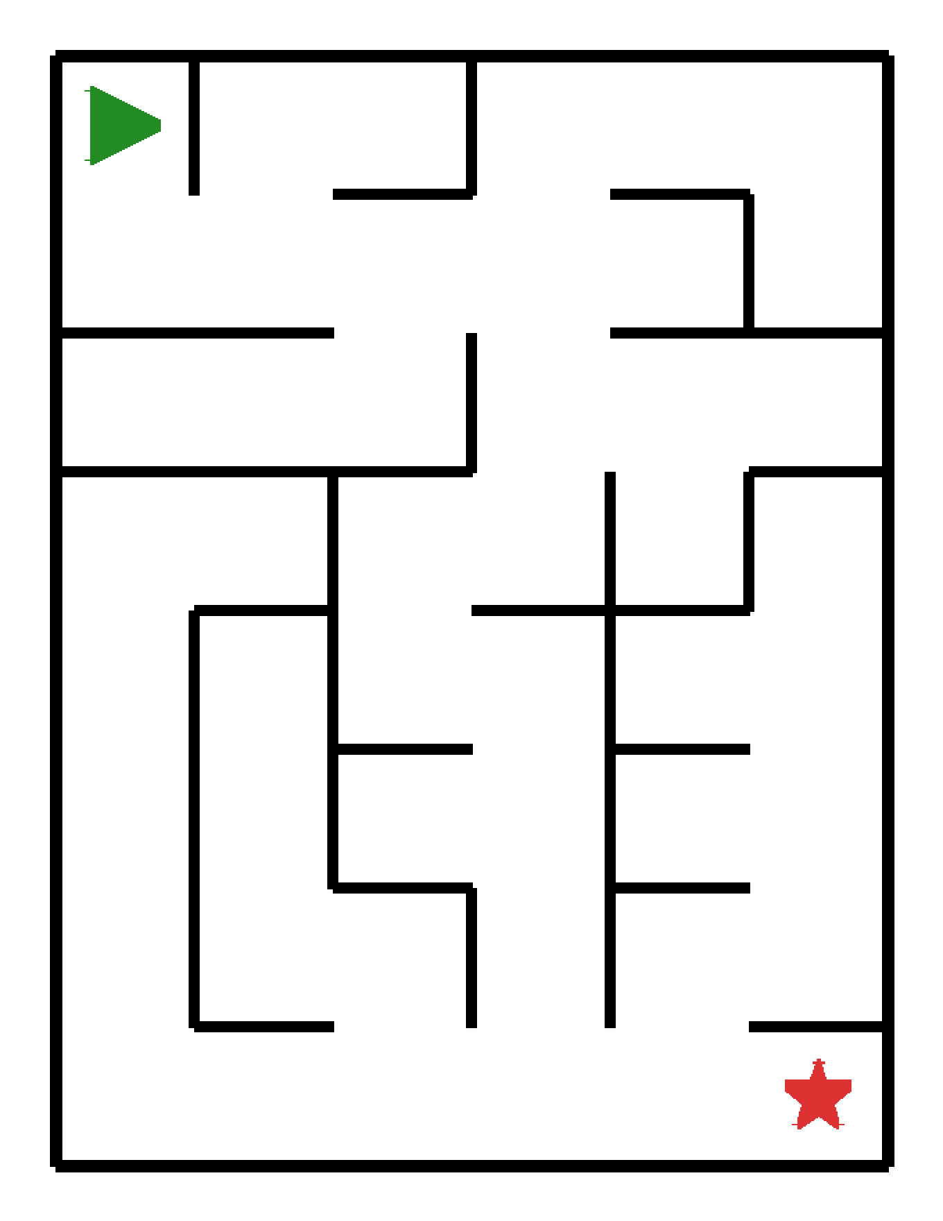 Labyrinth-Rätsel Labyrinth (mittel) für Kindergarten aus der Kategorie Labyrinth - kostenlos ausdrucken