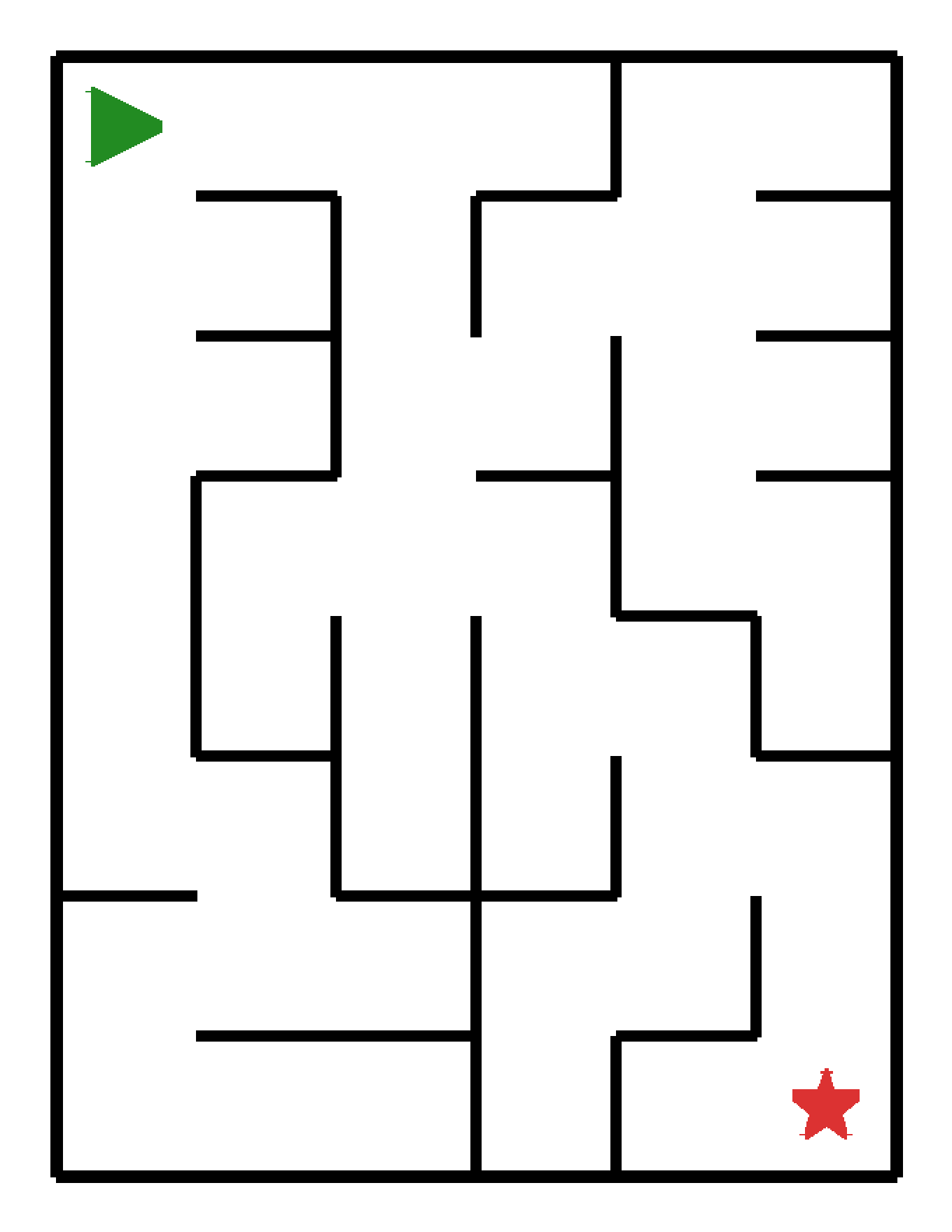 Labyrinth-Rätsel Labyrinth (mittel) für Kindergarten aus der Kategorie Labyrinth - kostenlos ausdrucken