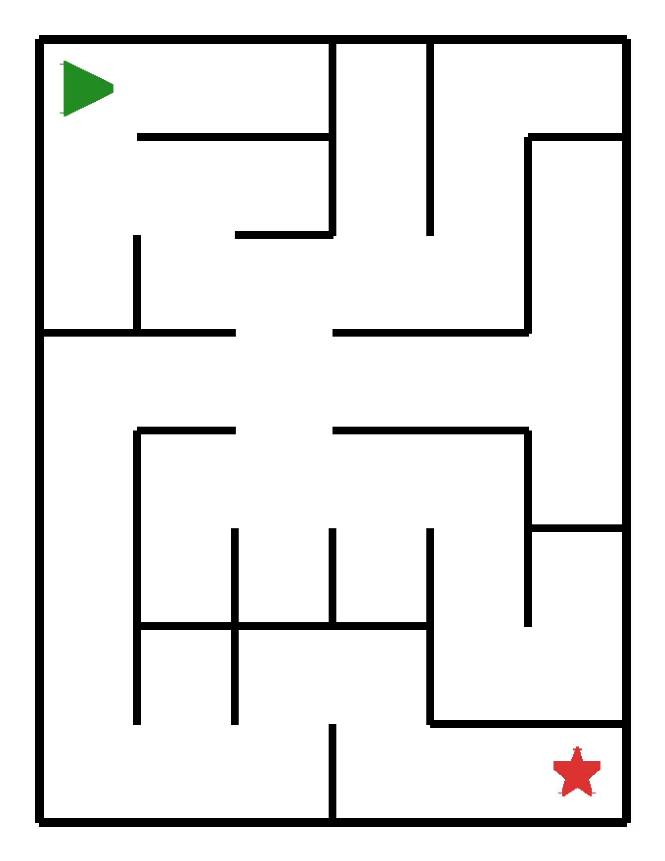 Labyrinth-Rätsel Labyrinth (mittel) für Kindergarten aus der Kategorie Labyrinth - kostenlos ausdrucken