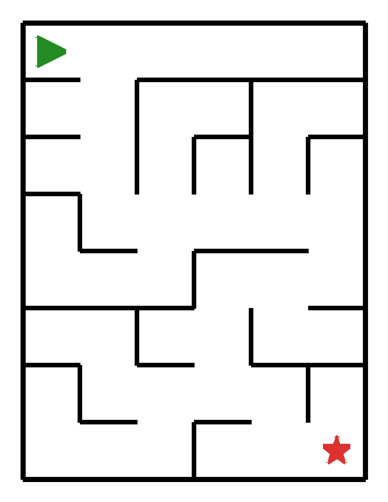 Labyrinth-Rätsel Labyrinth (mittel) für Kindergarten aus der Kategorie Labyrinth - kostenlos ausdrucken