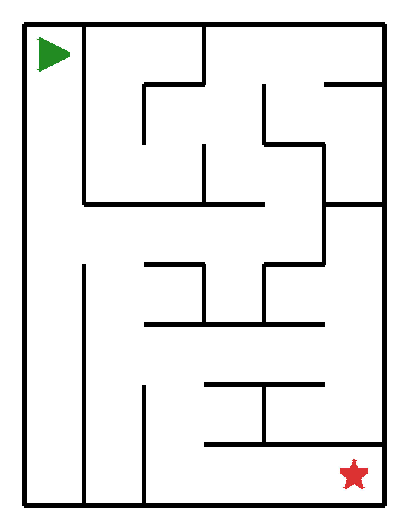 Labyrinth-Rätsel Labyrinth (mittel) für Kindergarten aus der Kategorie Labyrinth - kostenlos ausdrucken