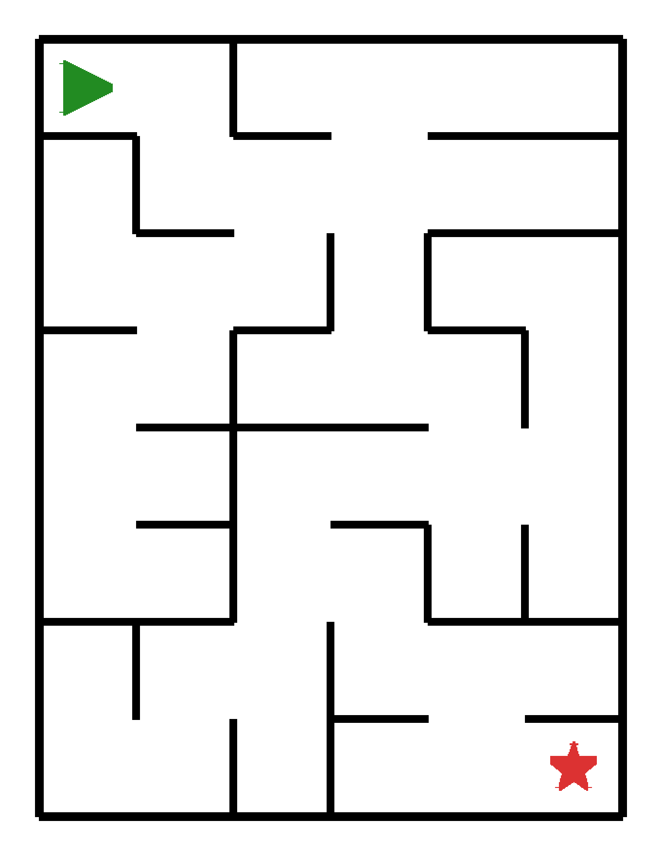 Labyrinth-Rätsel Labyrinth (mittel) für Kindergarten aus der Kategorie Labyrinth - kostenlos ausdrucken