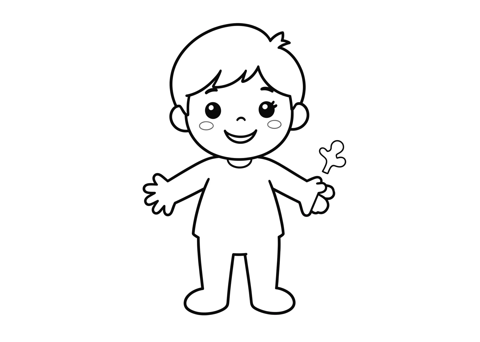 Ausmalbild Bonbon - einfaches Ausmalbild für Kinder aus der Kategorie Essen - kostenlos ausdrucken