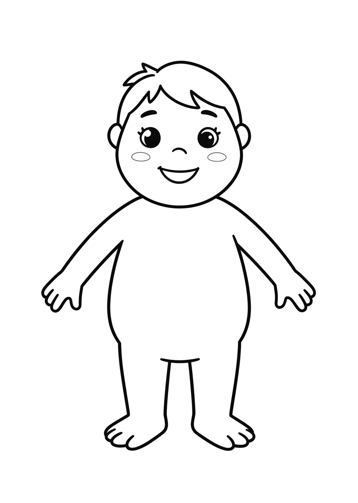 Ausmalbild Gurke - einfaches Ausmalbild für Kinder aus der Kategorie Essen - kostenlos ausdrucken