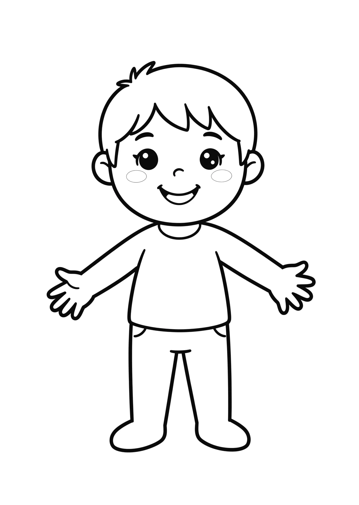 Ausmalbild Kakao - einfaches Ausmalbild für Kinder aus der Kategorie Essen - kostenlos ausdrucken