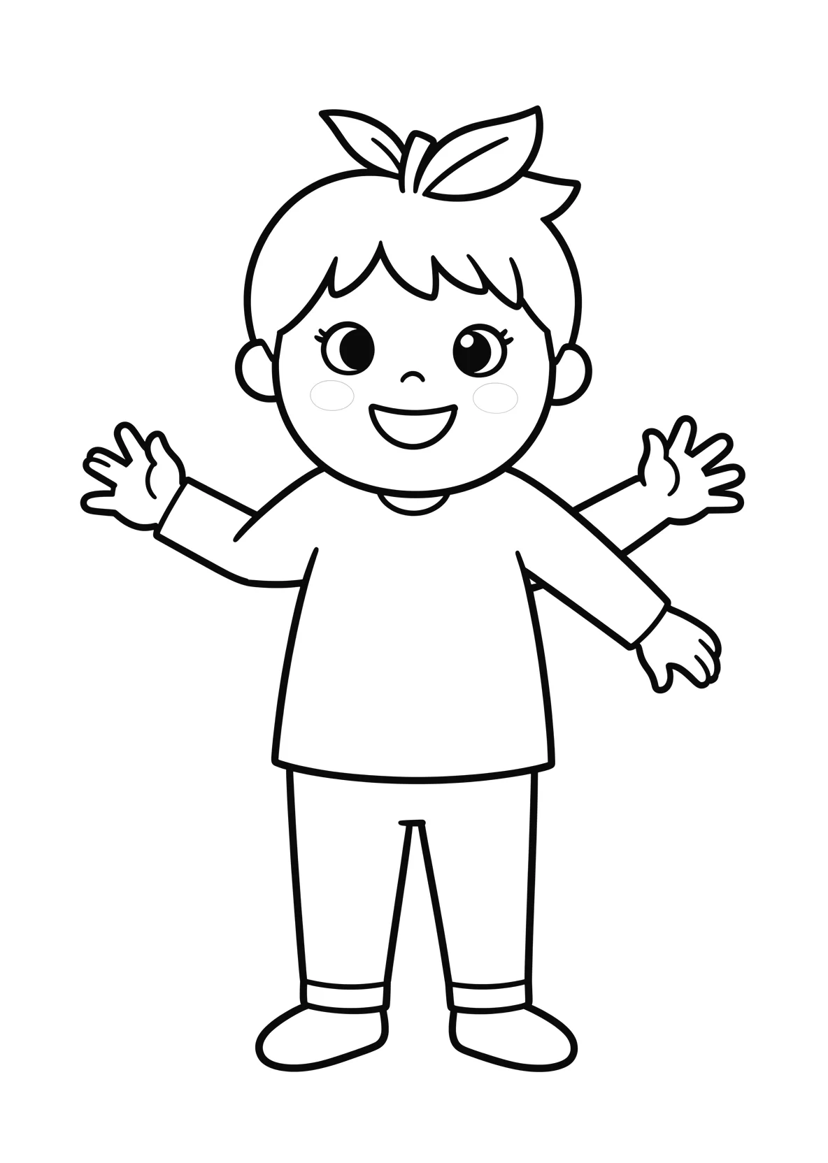 Ausmalbild Pommes - einfaches Ausmalbild für Kinder aus der Kategorie Essen - kostenlos ausdrucken