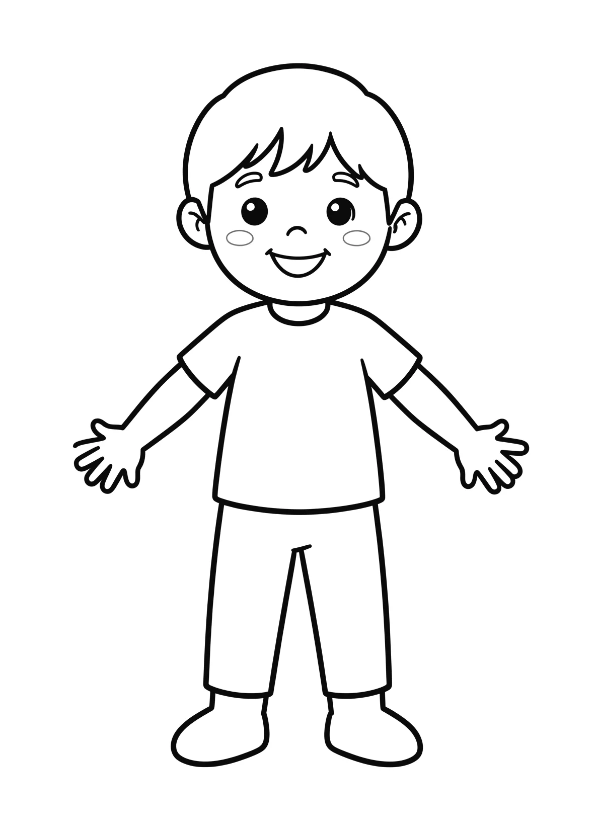 Ausmalbild Richter - einfaches Ausmalbild für Kinder aus der Kategorie Berufe - kostenlos ausdrucken