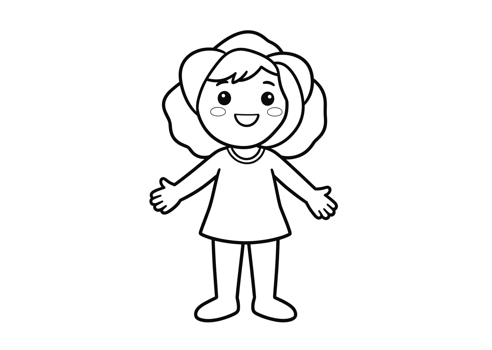 Ausmalbild Rose - einfaches Ausmalbild für Kinder aus der Kategorie Natur - kostenlos ausdrucken