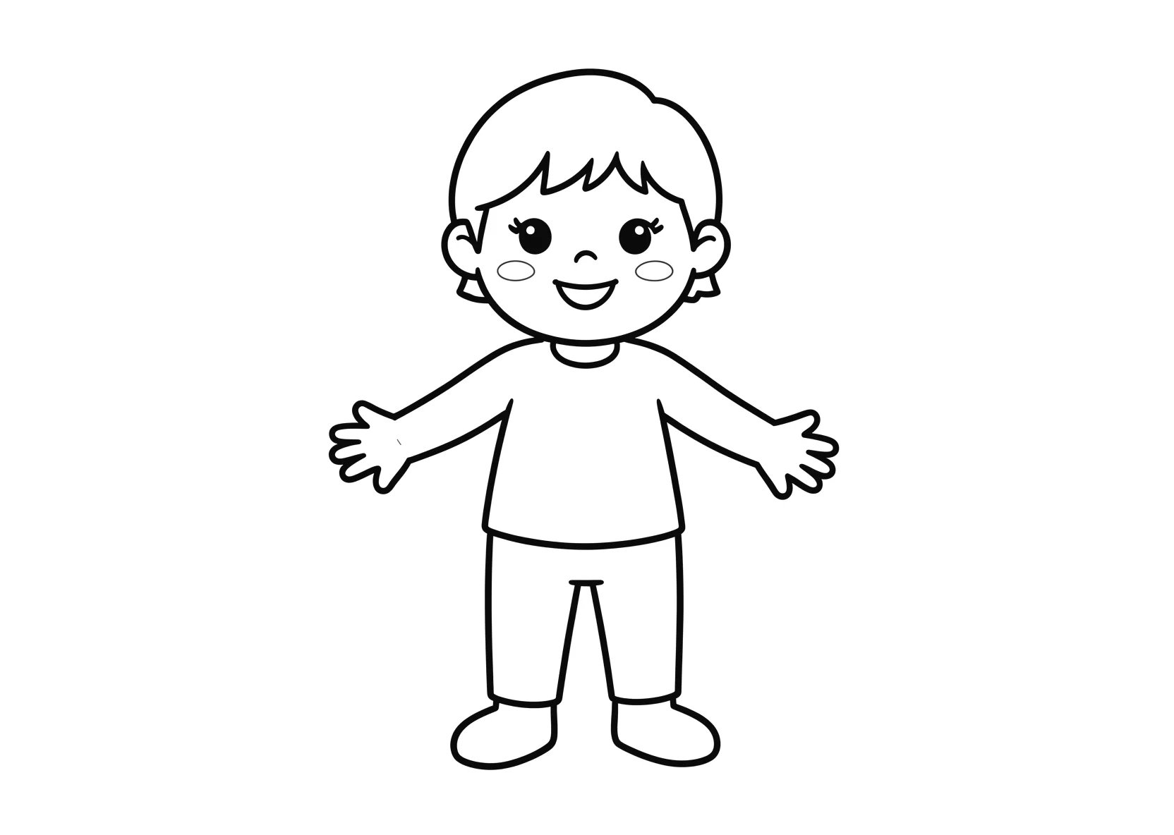 Ausmalbild See - einfaches Ausmalbild für Kinder aus der Kategorie Natur - kostenlos ausdrucken