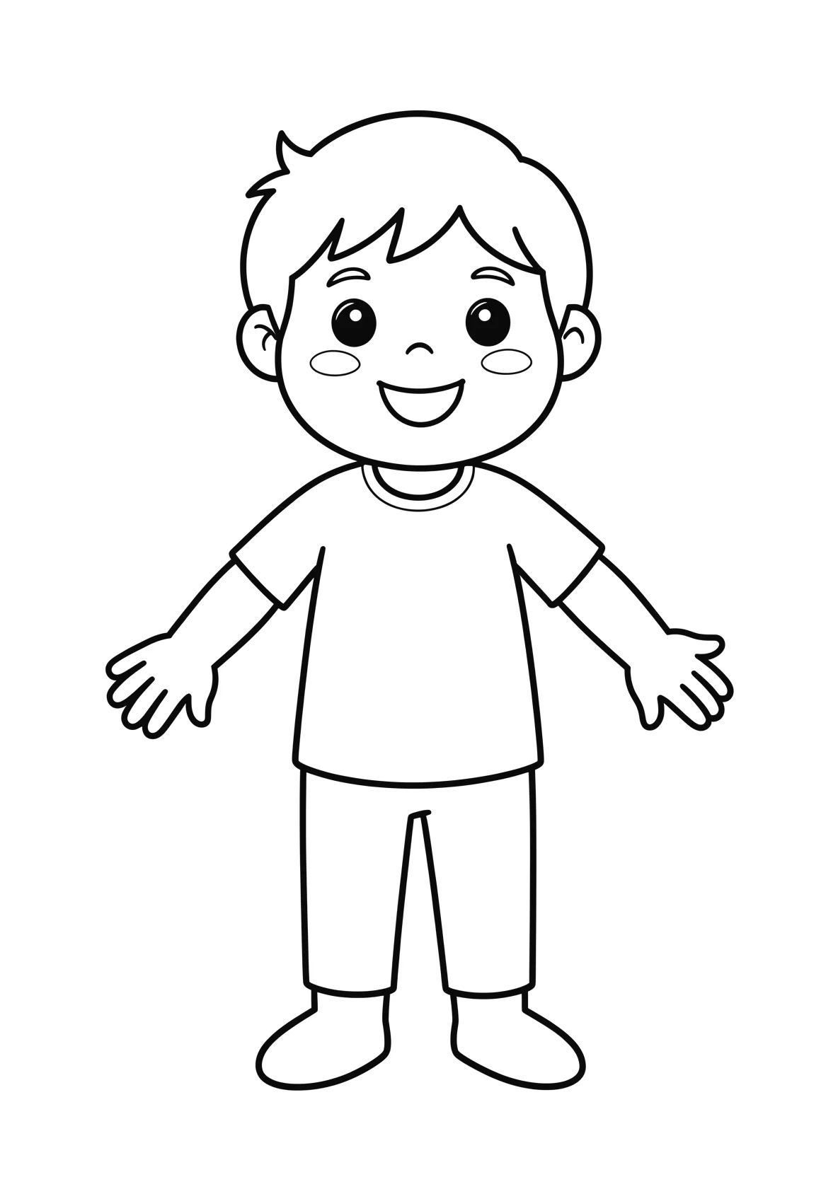 Ausmalbild Tierarzt - einfaches Ausmalbild für Kinder aus der Kategorie Berufe - kostenlos ausdrucken