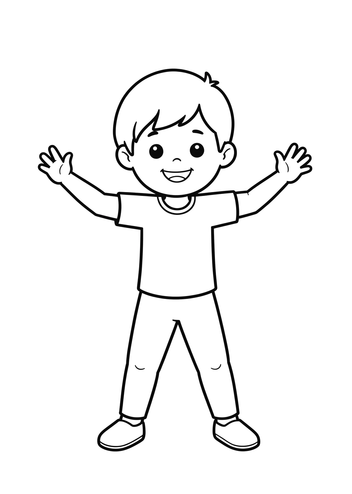 Ausmalbild Turnen - einfaches Ausmalbild für Kinder aus der Kategorie Sport - kostenlos ausdrucken