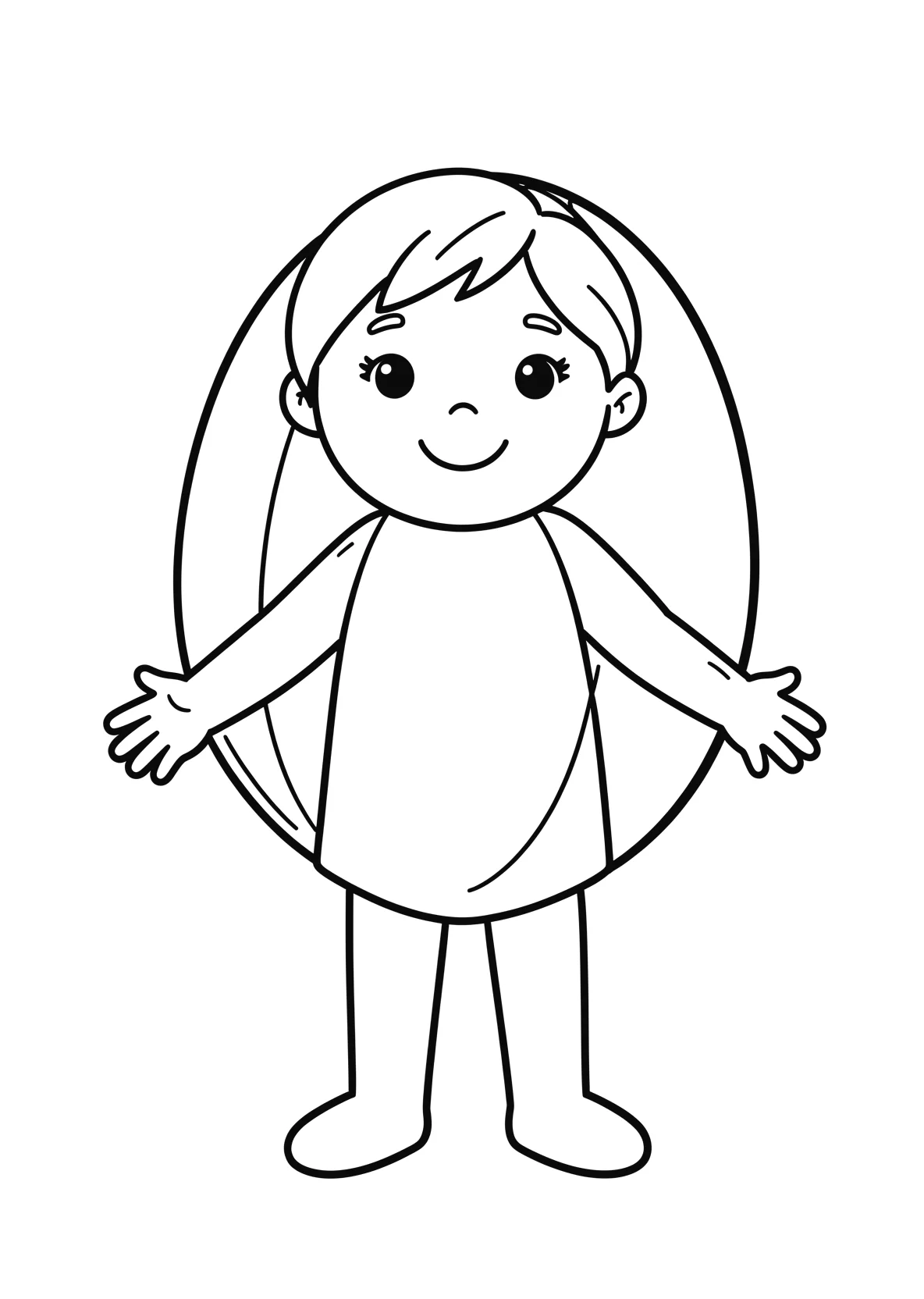 Ausmalbild Wassermelone - einfaches Ausmalbild für Kinder aus der Kategorie Essen - kostenlos ausdrucken