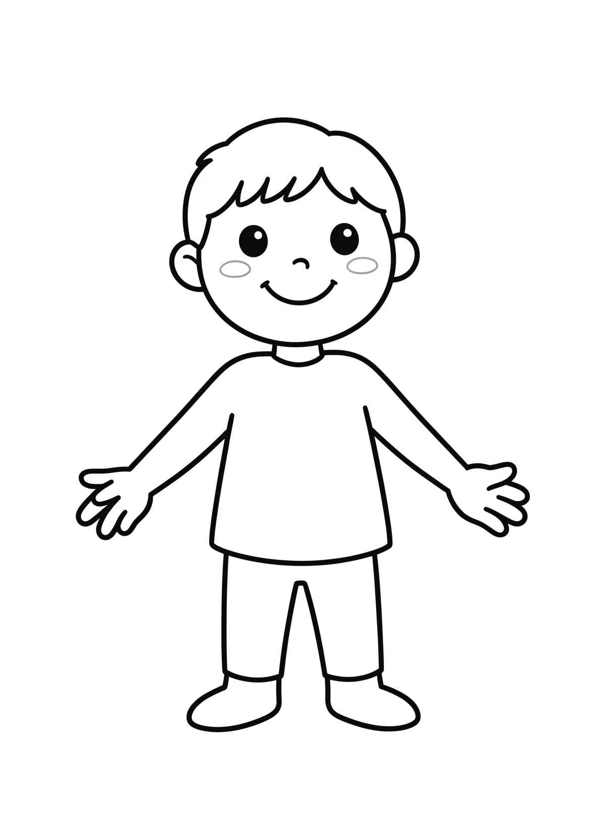 Ausmalbild Pfannkuchen - einfaches Ausmalbild für Kinder aus der Kategorie Essen - kostenlos ausdrucken