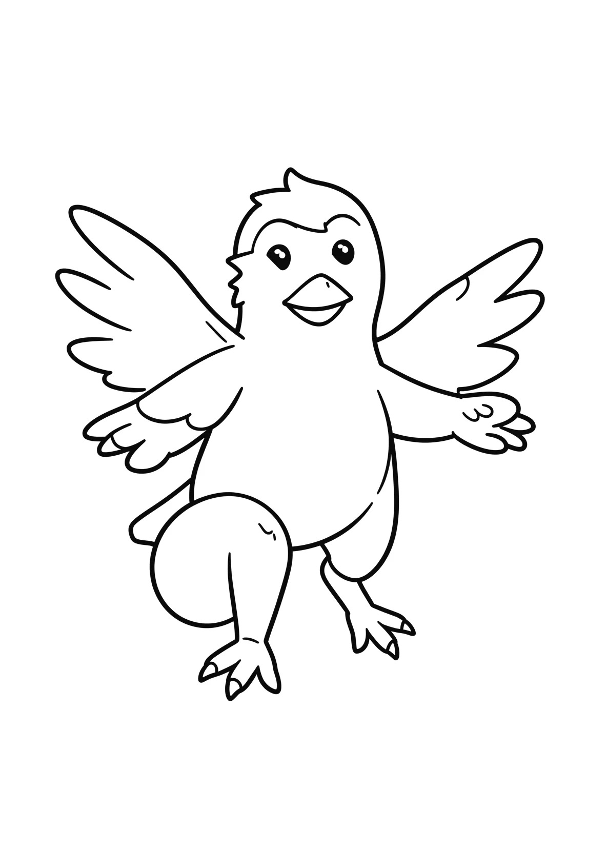 Ausmalbild Bowling - einfaches Ausmalbild für Kinder aus der Kategorie Tiere - kostenlos ausdrucken