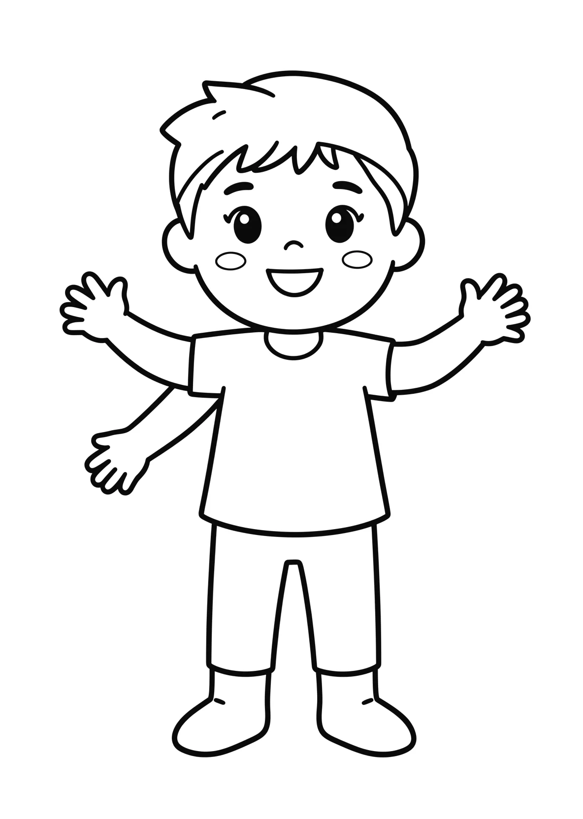 Ausmalbild Brezel - einfaches Ausmalbild für Kinder aus der Kategorie Essen - kostenlos ausdrucken