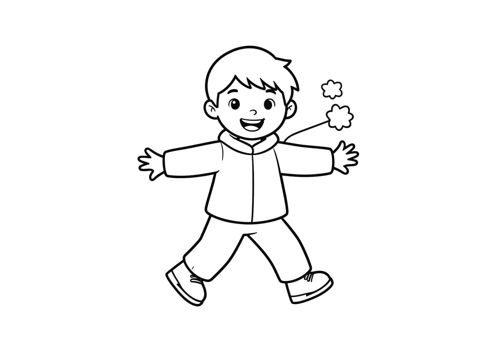 Ausmalbild Eislaufen - einfaches Ausmalbild für Kinder aus der Kategorie Sport - kostenlos ausdrucken