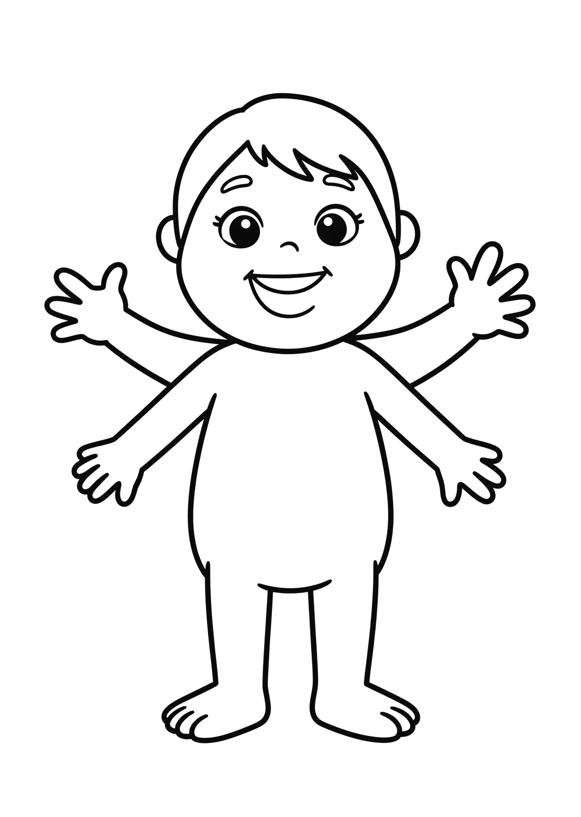 Ausmalbild Gurke - einfaches Ausmalbild für Kinder aus der Kategorie Essen - kostenlos ausdrucken