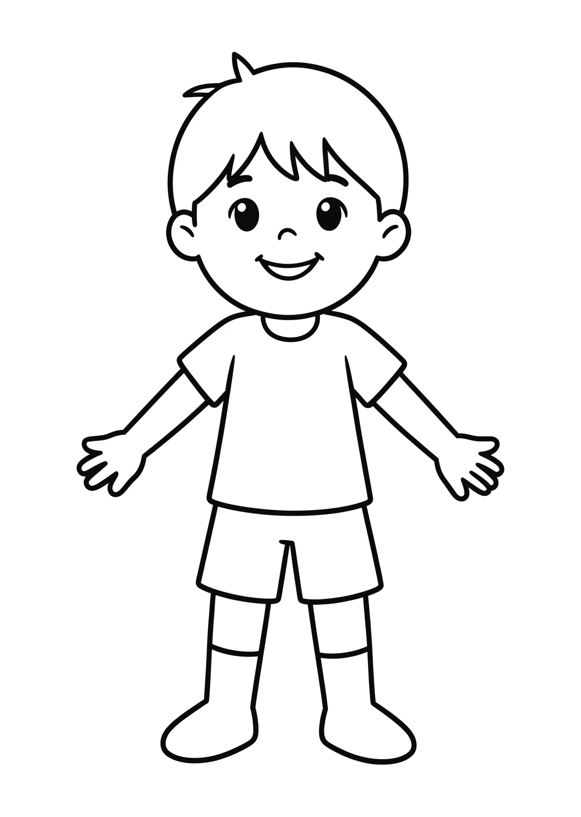 Ausmalbild Hänsel - einfaches Ausmalbild für Kinder aus der Kategorie Sonstiges - kostenlos ausdrucken