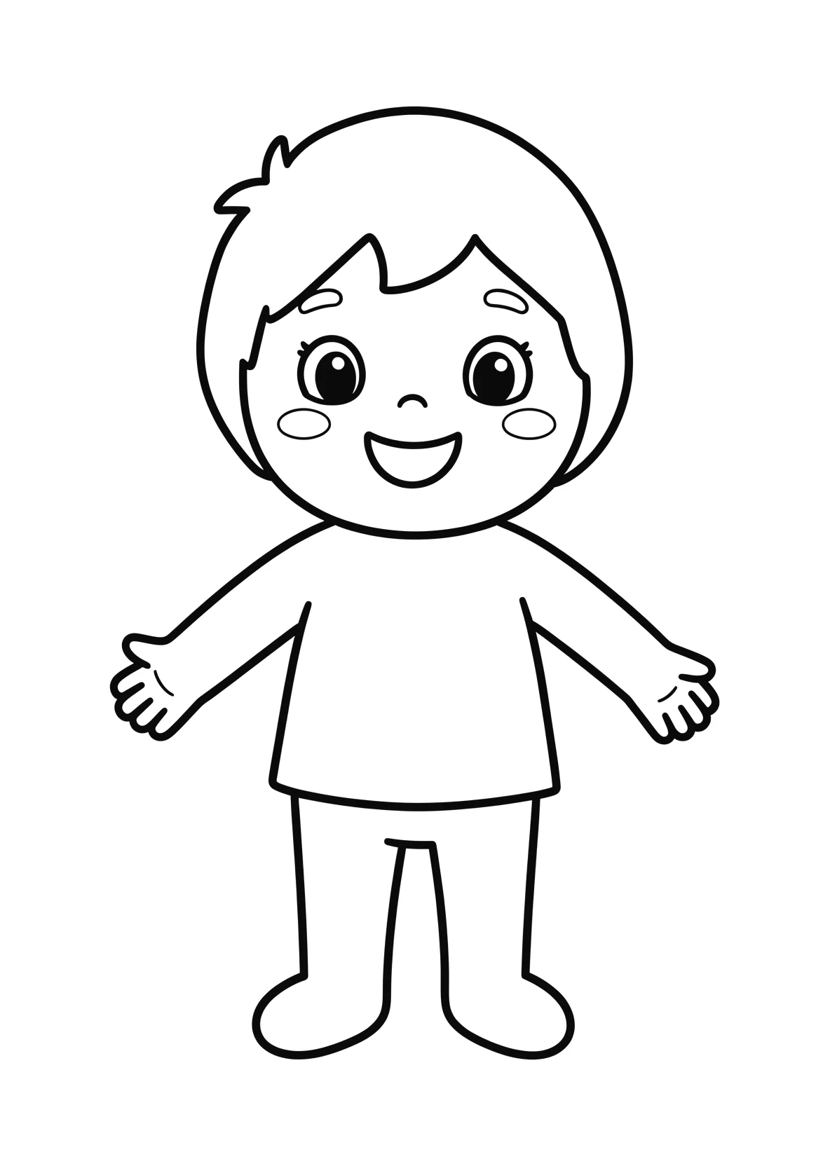 Ausmalbild Kakao - einfaches Ausmalbild für Kinder aus der Kategorie Essen - kostenlos ausdrucken