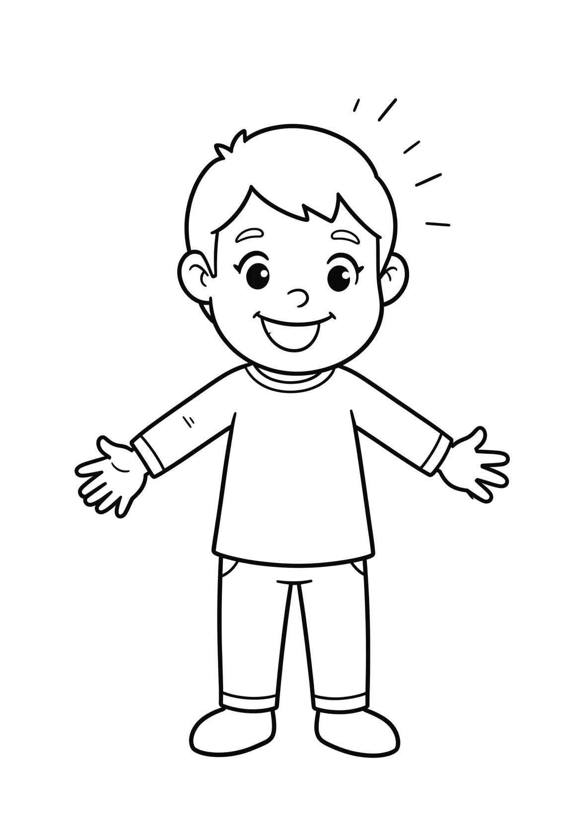 Ausmalbild Nordlicht - einfaches Ausmalbild für Kinder aus der Kategorie Natur - kostenlos ausdrucken