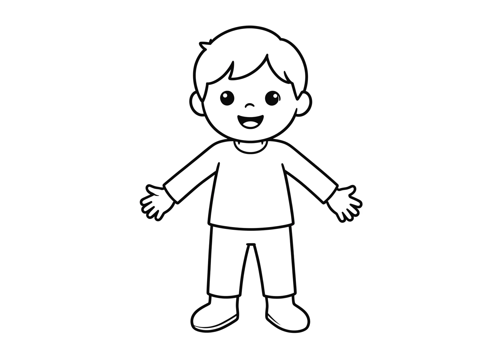 Ausmalbild Richter - einfaches Ausmalbild für Kinder aus der Kategorie Berufe - kostenlos ausdrucken