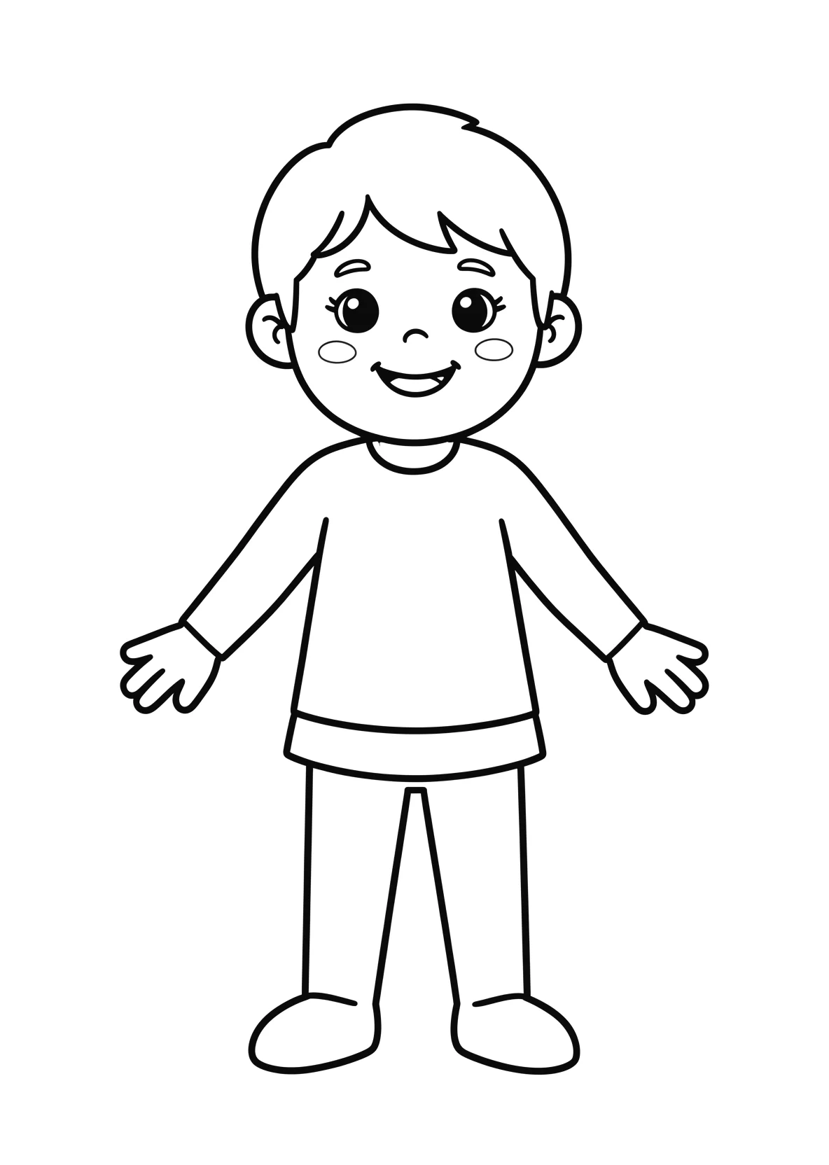 Ausmalbild Riese - einfaches Ausmalbild für Kinder aus der Kategorie Maerchen - kostenlos ausdrucken