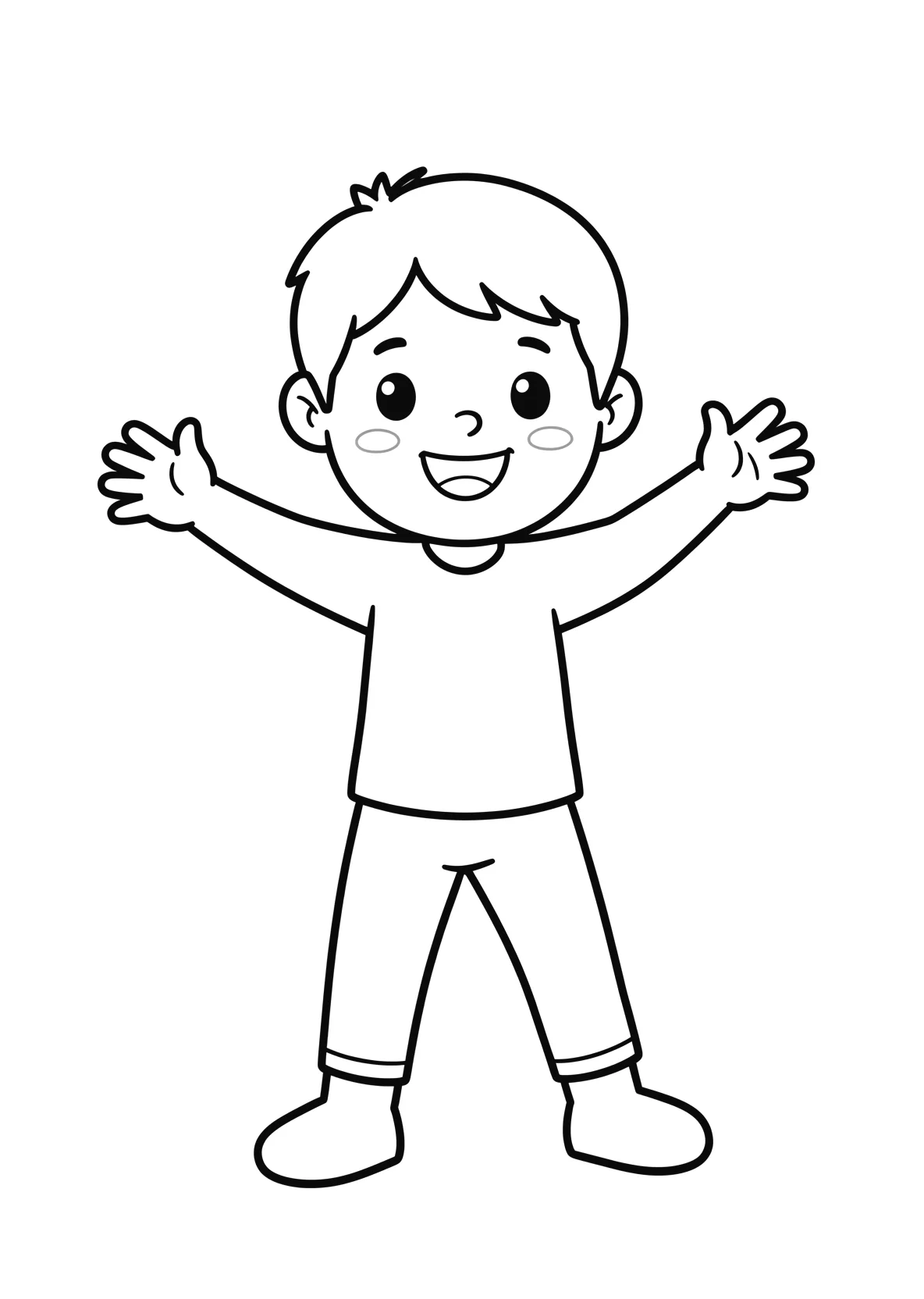 Ausmalbild Ringen - einfaches Ausmalbild für Kinder aus der Kategorie Sport - kostenlos ausdrucken