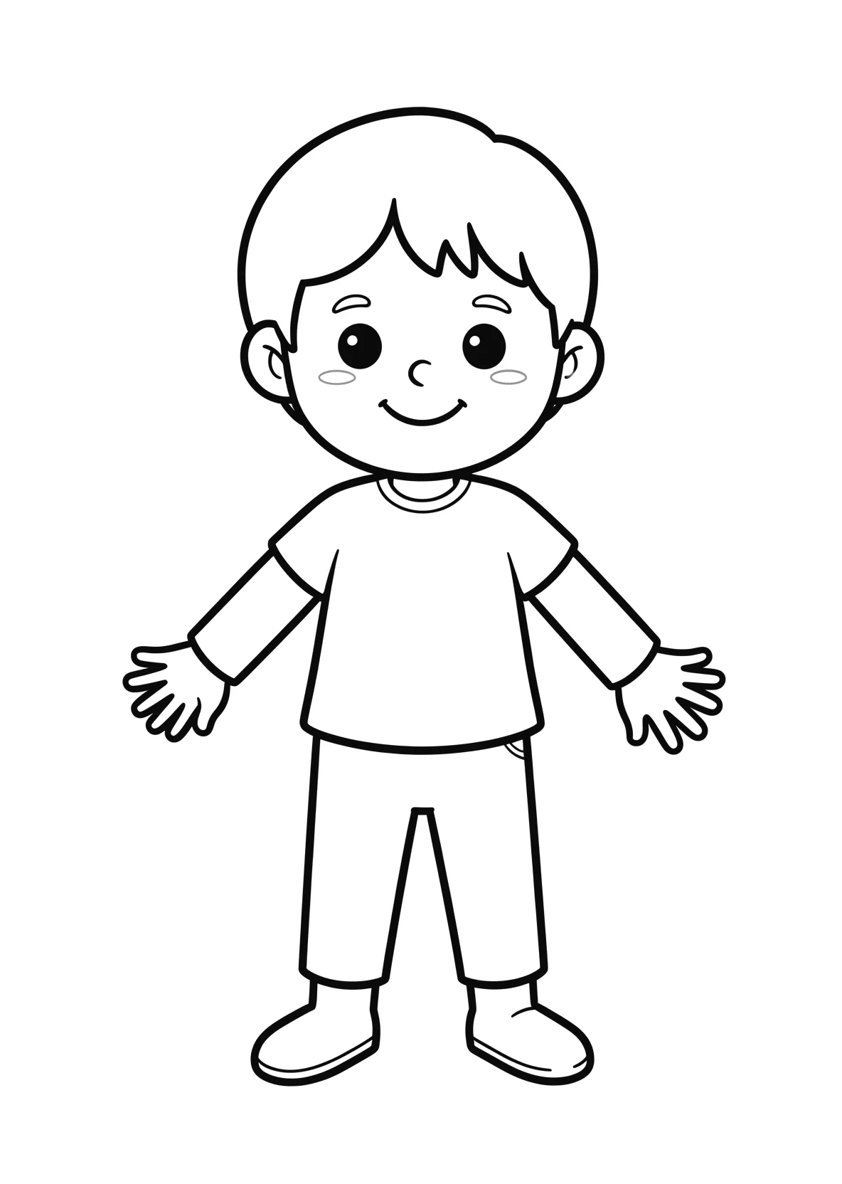 Ausmalbild Schreiner - einfaches Ausmalbild für Kinder aus der Kategorie Berufe - kostenlos ausdrucken