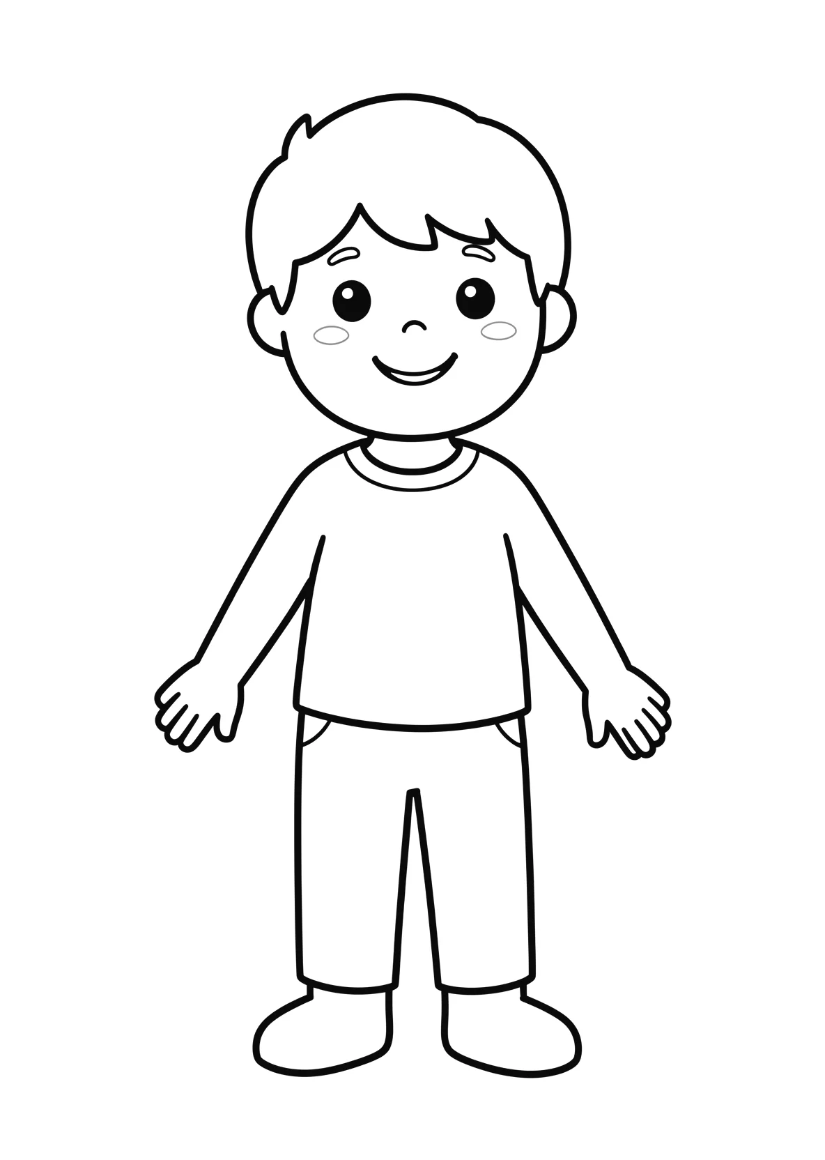 Ausmalbild Tierarzt - einfaches Ausmalbild für Kinder aus der Kategorie Berufe - kostenlos ausdrucken