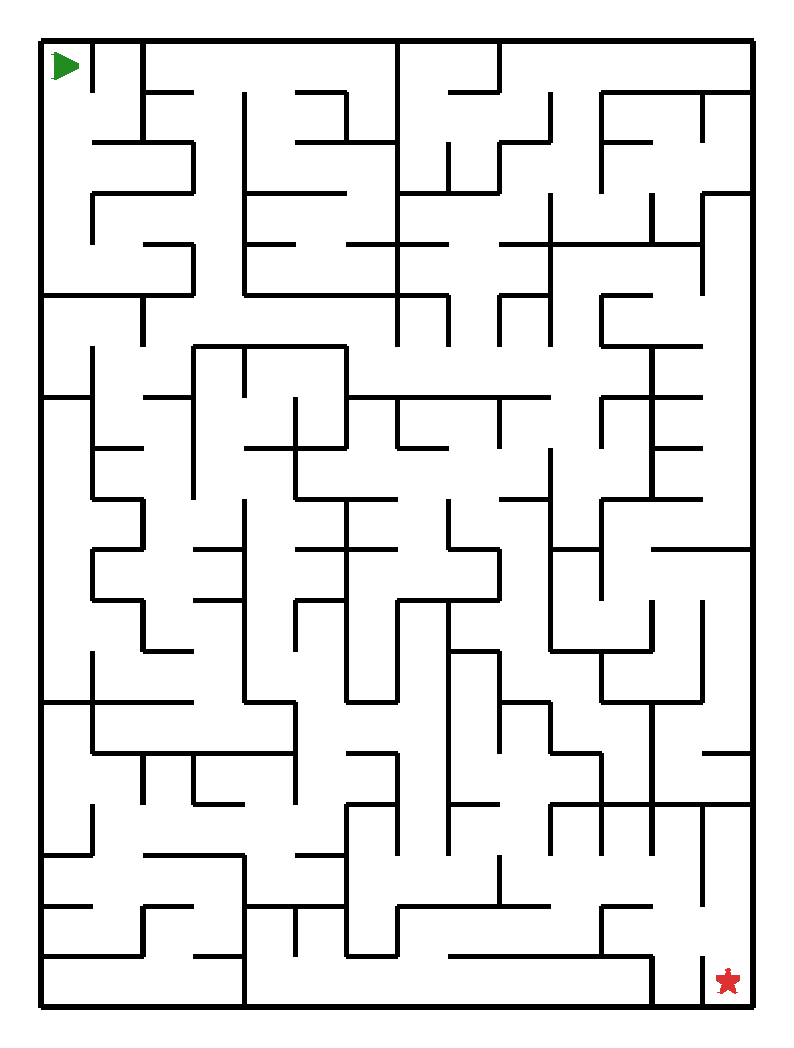 Labyrinth-Rätsel Labyrinth (mittel) fuer Vorschule aus der Kategorie Labyrinth - kostenlos ausdrucken