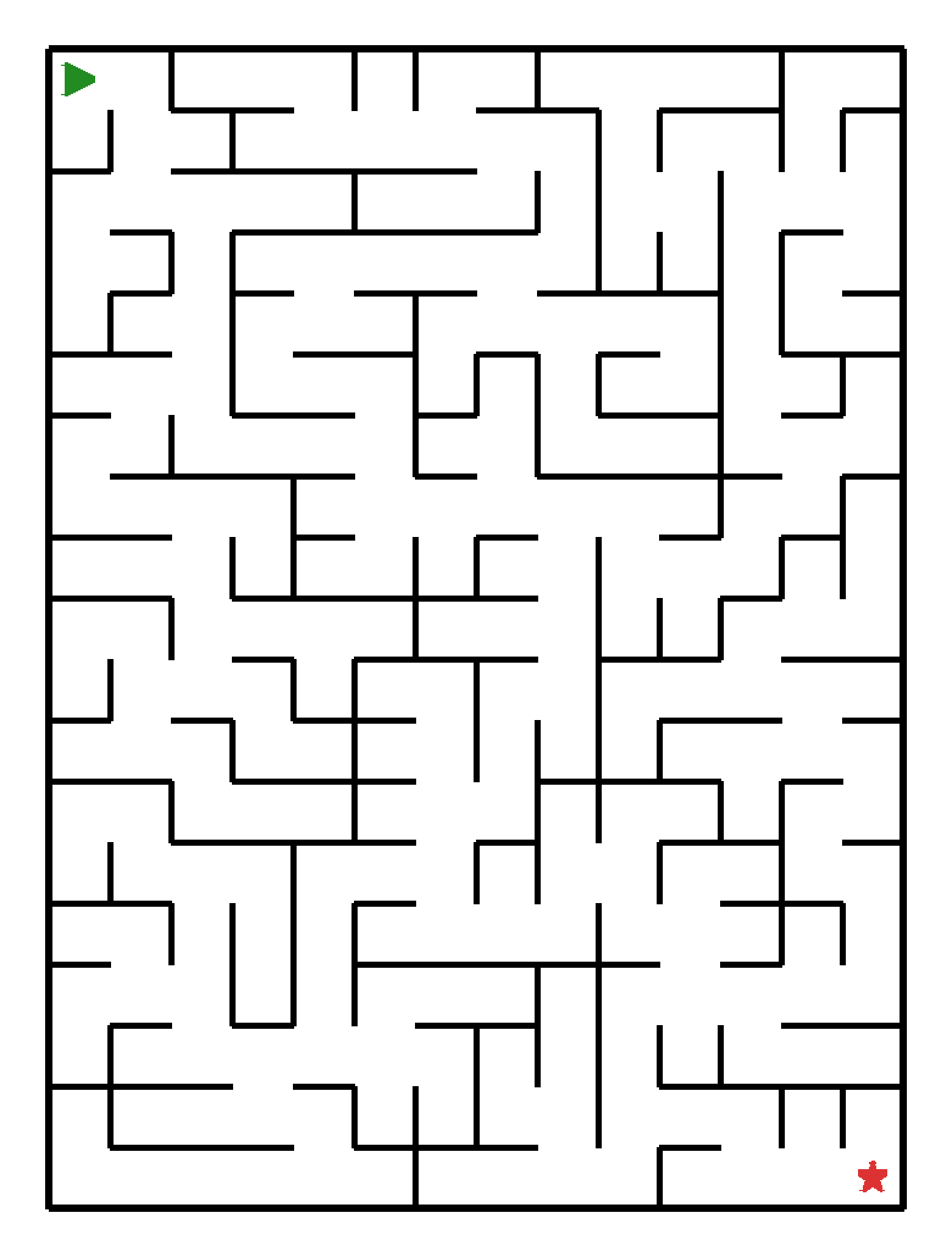 Labyrinth-Rätsel Labyrinth (mittel) fuer Vorschule aus der Kategorie Labyrinth - kostenlos ausdrucken