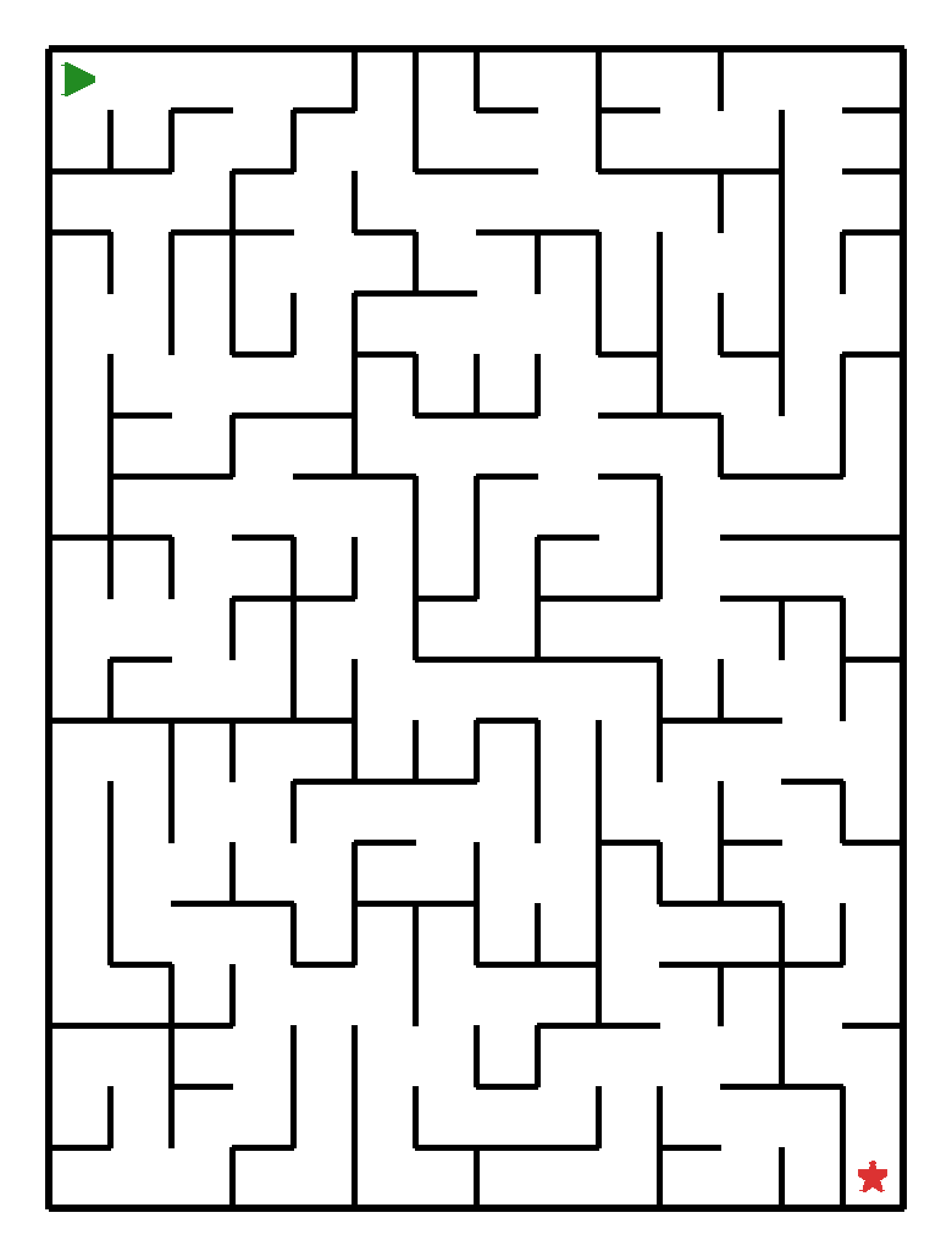 Labyrinth-Rätsel Labyrinth (mittel) fuer Vorschule aus der Kategorie Labyrinth - kostenlos ausdrucken