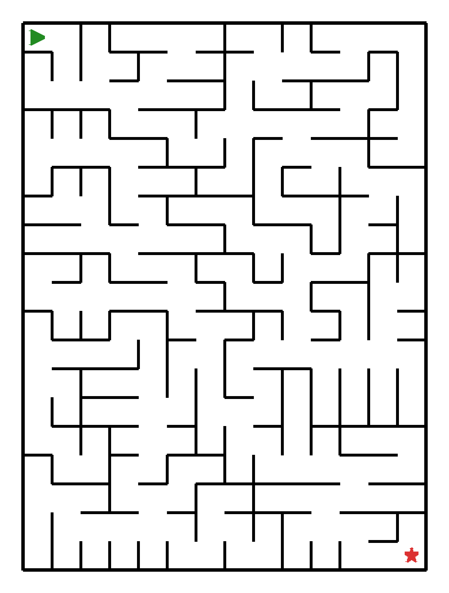 Labyrinth-Rätsel Labyrinth (mittel) für Vorschule aus der Kategorie Labyrinth - kostenlos ausdrucken