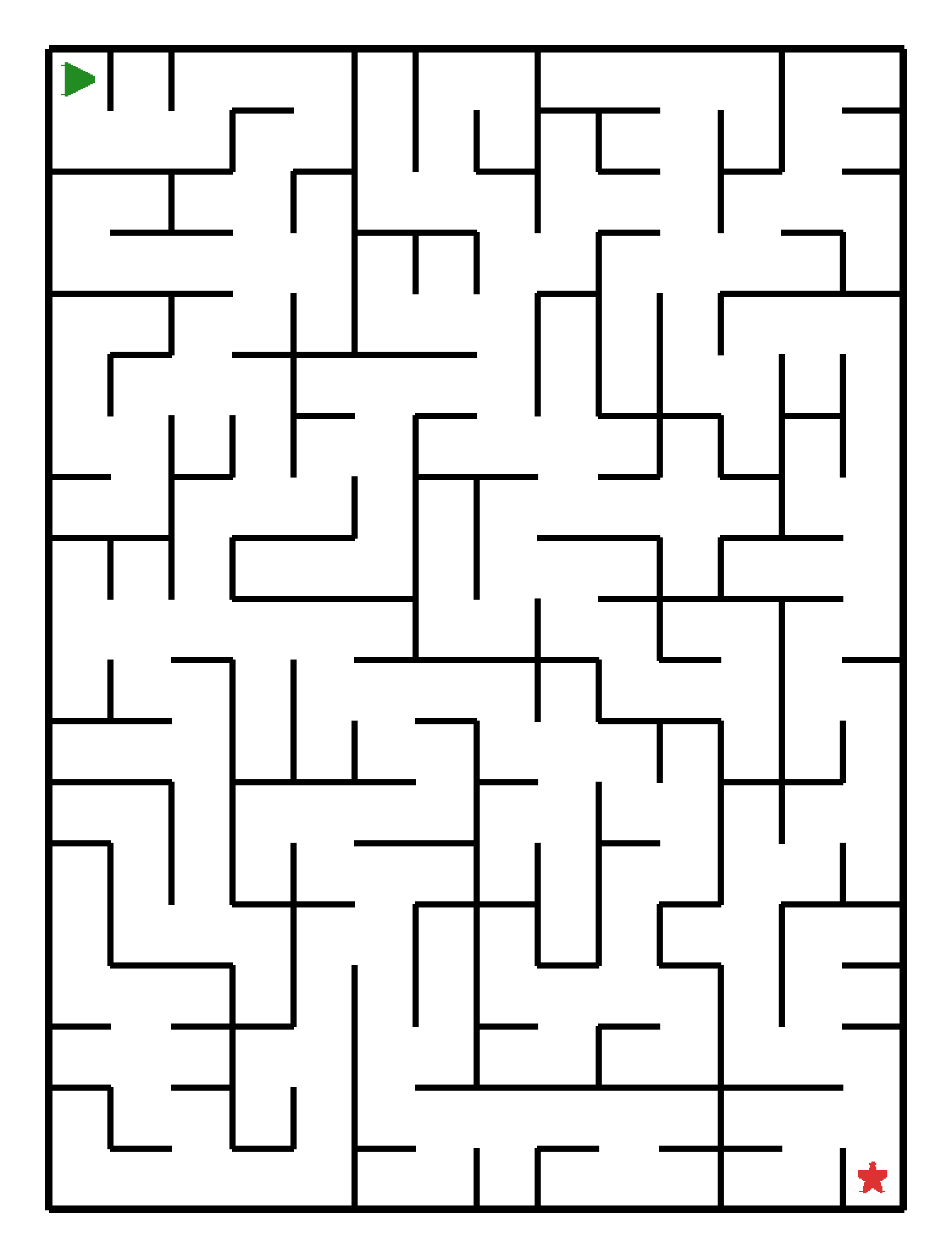 Labyrinth-Rätsel Labyrinth (mittel) für Vorschule aus der Kategorie Labyrinth - kostenlos ausdrucken